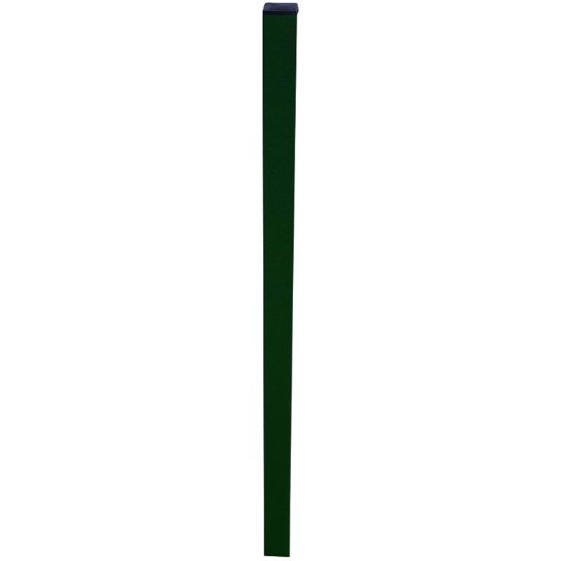 Vigor square post for fence panels – 50×50 mm – H 130 cm – Green RAL 6005