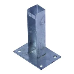 Base 15x10 per palo recinzione quadro 50x50 ZINCATO Vigor