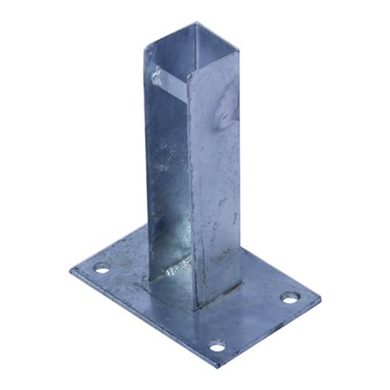 Base 15x10 per palo recinzione quadro 50x50 ZINCATO Vigor
