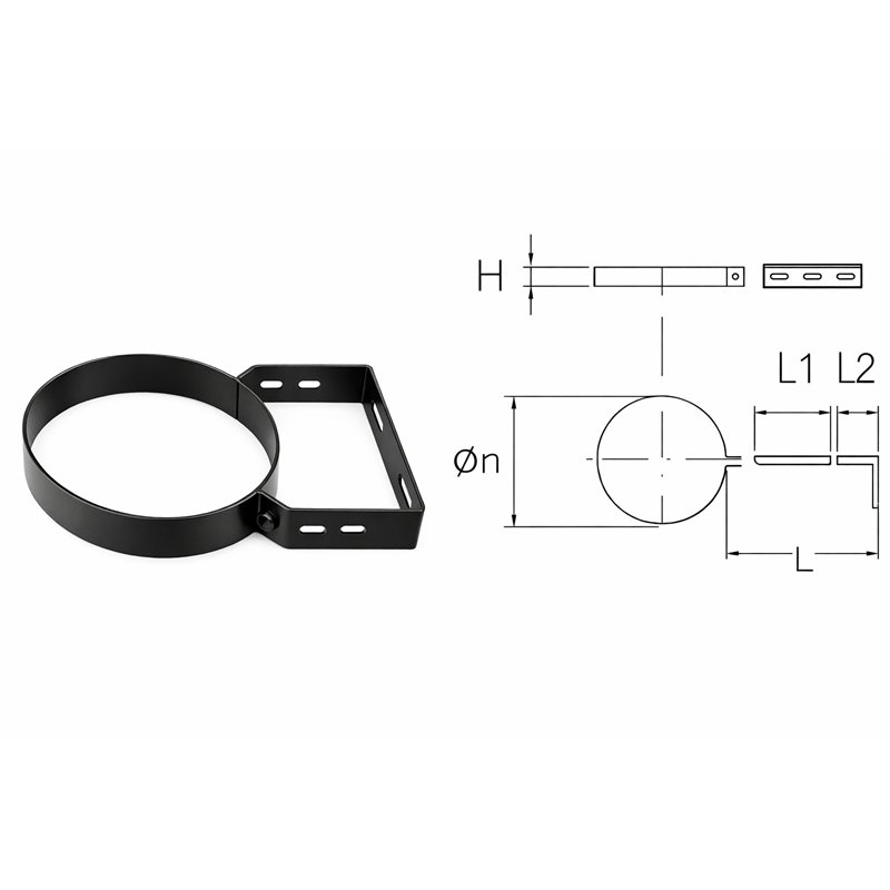 Support bracket for tube MONOFIRE pellet stoves De Marinis Inox