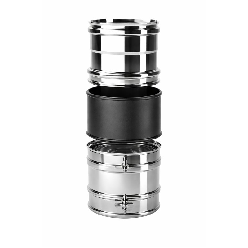 Giunzione MONO FEMMINA-FLESSIBILE a tenuta per canna fumaria Flex INOX