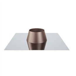 Faldale for flat roofs double wall flue ISO25 RUSTY De Marinis