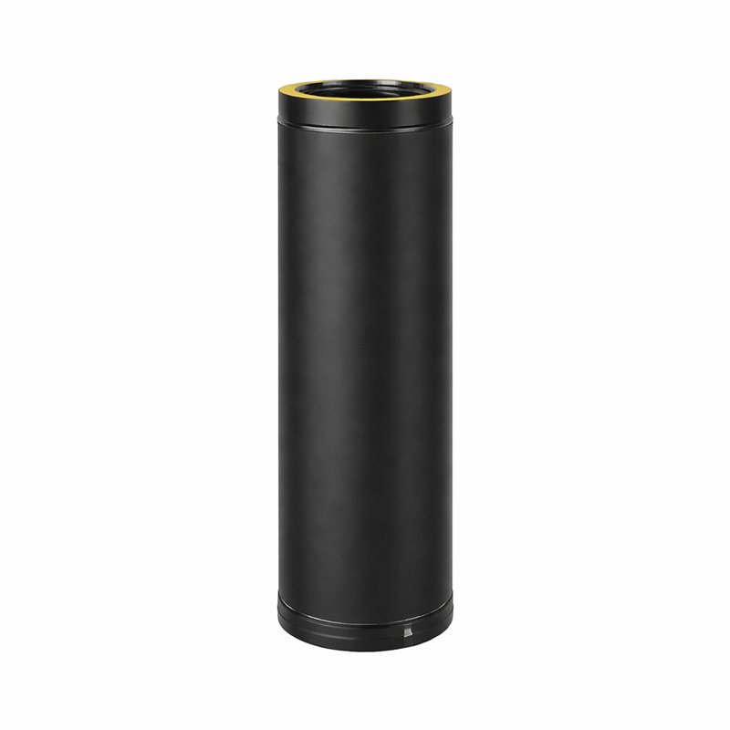 0.33 meter pipe N2T3 ISO25 MATT BLACK Double wall flue