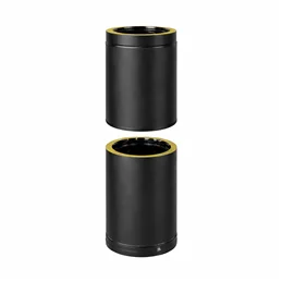 Tubo telescopico N2ET ISO25 NERO OPACO Canna fumaria doppia parete