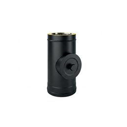 Modulo di ispezione N2IT ISO25 NERO OPACO Canna fumaria doppia parete