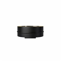 Tappo cieco N2TA ISO25 NERO OPACO Canna fumaria doppia parete