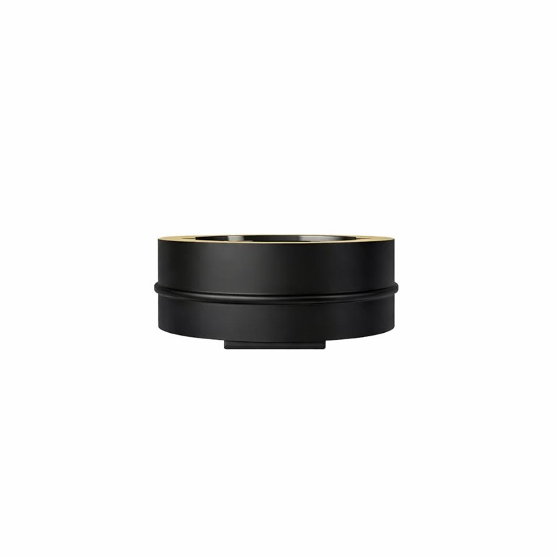 Tappo cieco N2TA ISO25 NERO OPACO Canna fumaria doppia parete