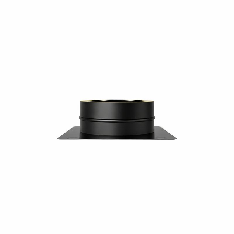 Piastra di base N2PPC ISO25 NERO OPACO Canna fumaria doppia parete