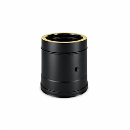 Modulo rilevamento fumi N2PF ISO25 NERO OPACO Canna fumaria doppia parete