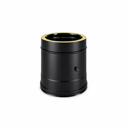 Modulo rilevamento fumi N2PF ISO25 NERO OPACO Canna fumaria doppia parete