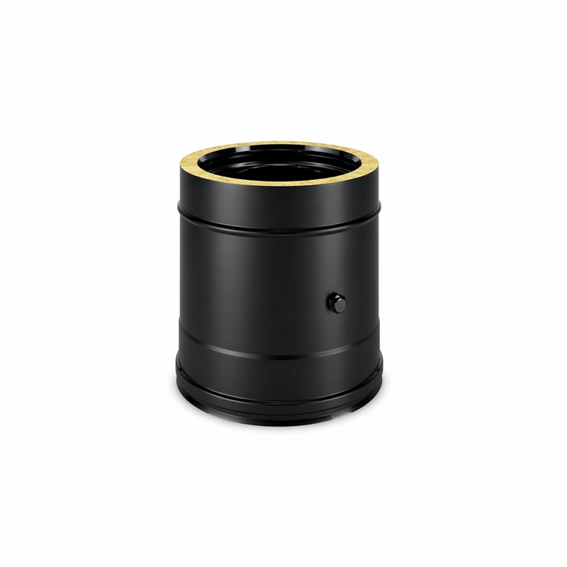Modulo rilevamento fumi N2PF ISO25 NERO OPACO Canna fumaria doppia parete
