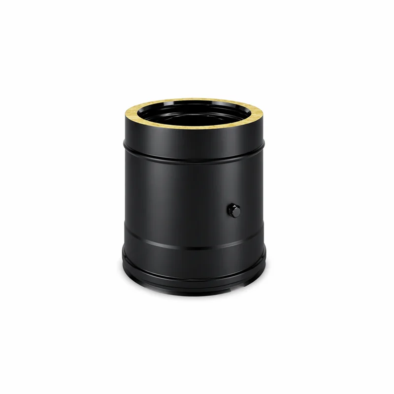 Smoke detection module N2PF ISO25 MATT BLACK Double wall flue