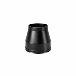 Conical end cap N2TO ISO25 MATT BLACK Double wall flue