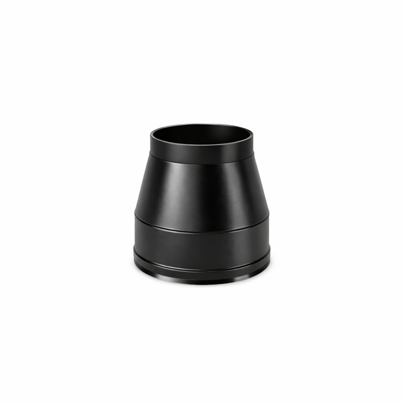 Conical end cap N2TO ISO25 MATT BLACK Double wall flue