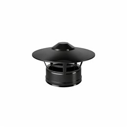 Rain cap N2RCU ISO25 MATT BLACK Double wall flue
