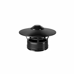 Rain cap N2RCU ISO25 MATT BLACK Double wall flue