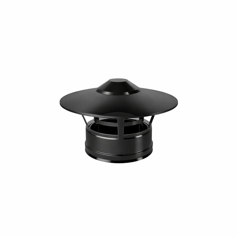 Rain cap N2RCU ISO25 MATT BLACK Double wall flue