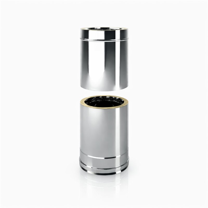 Telescopic tube double wall flue ISO25 De Marinis Inox