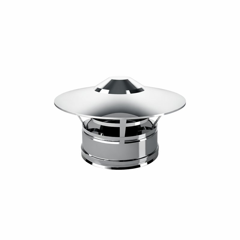 Chinese double wall flue hat ISO25 De Marinis Inox