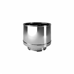 Cappello terminale antintemperie I2AR ISO25 INOX Canna fumaria doppia parete