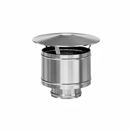 Cappello terminale antintemperie I2AP ISO25 INOX Canna fumaria doppia parete