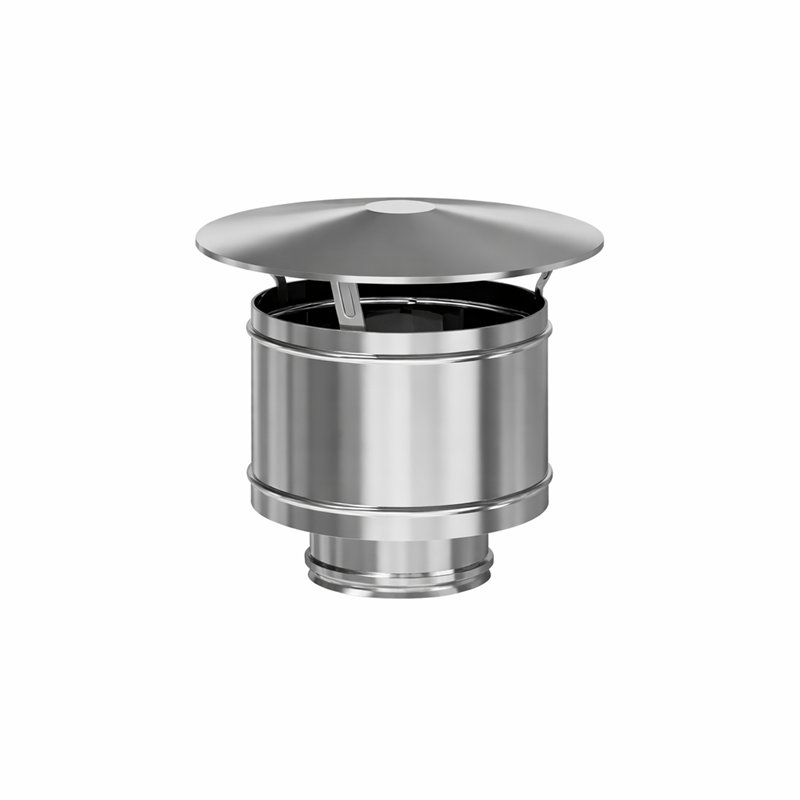 Cappello terminale antintemperie I2AP ISO25 INOX Canna fumaria doppia parete