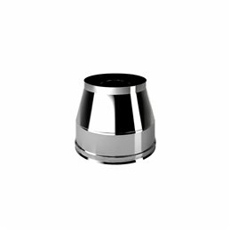 Cappello tronco-conico I2TO ISO25 INOX Canna fumaria doppia parete