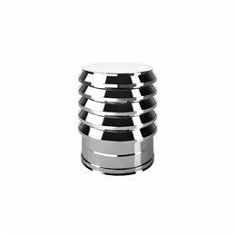 Cappello terminale ad anelli I2TE ISO25 INOX Canna fumaria doppia parete