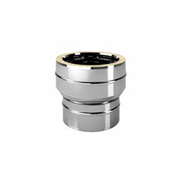 Giunzione mono-doppia I2RCI ISO25 Inox Canna fumaria doppia parete