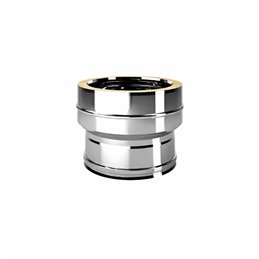 Raccordo maggiorazione I2RCDA ISO25 INOX Canna fumaria doppia parete
