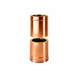 Double wall telescopic flue pipe ISO25 De Marinis Copper