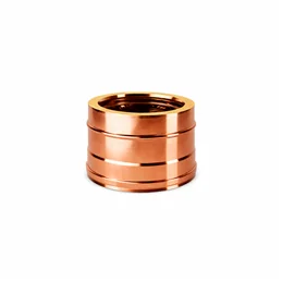 5° bend double wall flue ISO25 De Marinis Copper