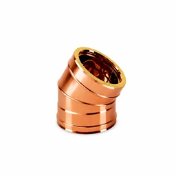 Curva 30° R2C3 ISO25 Rame Canna fumaria doppia parete