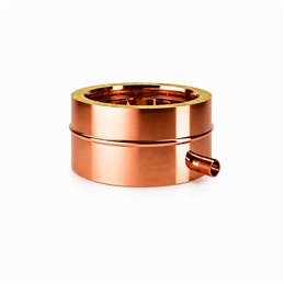 Side condensate drain plug for double wall flue ISO25 De Marinis Copper