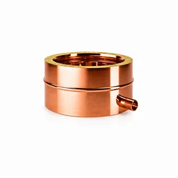 Tappo scarico condensa laterale R2TL ISO25 Rame Canna fumaria doppia parete