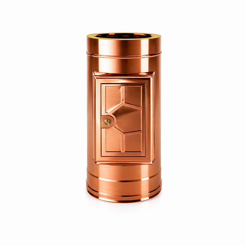 Unburnt collection chamber double wall flue ISO25 De Marinis Copper