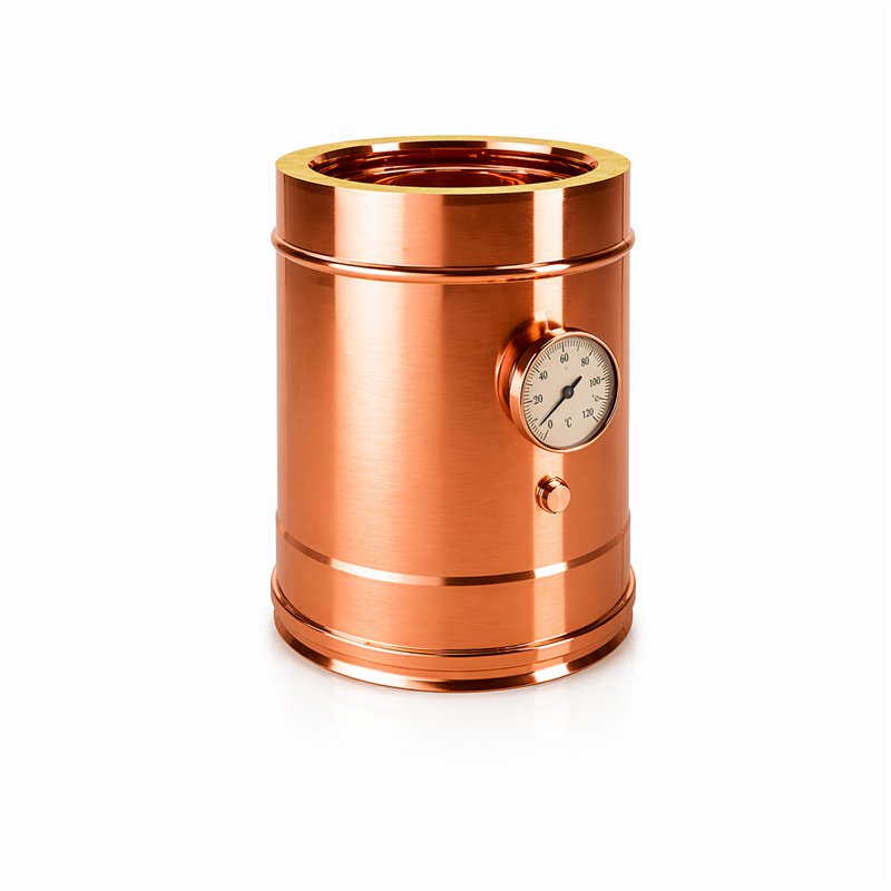Double wall flue ISO25 smoke and temperature detection module De Marinis Copper