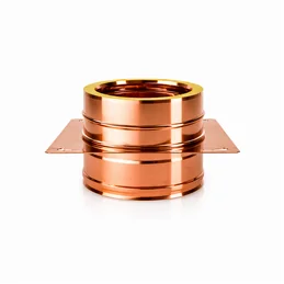 Intermediate plate supporting double wall flue ISO25 De Marinis Copper
