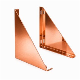 Pair of support fins for intermediate flue plate Copper De Marinis