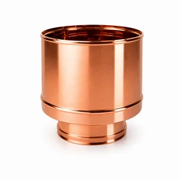 Windproof hat for double wall flue ISO25 De Marinis Copper