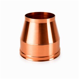 Cappello tronco-conico R2TO ISO25 Rame Canna fumaria doppia parete