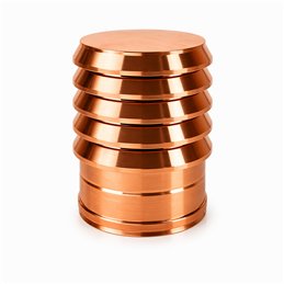 Double wall flue ring hat ISO25 De Marinis Copper