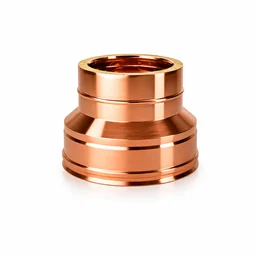 Raccordo riduzione R2RCDR ISO25 Rame Canna fumaria doppia parete