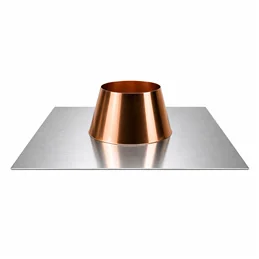 Faldale for flat roofs base ALUMINUM collar COPPER Single and double wall flue