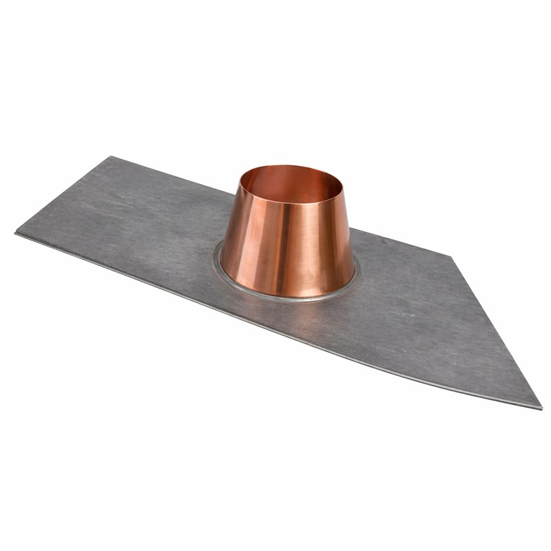 Lead deck for sloping roofs De Marinis copper flue