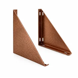 Coppia alette di supporto piastra intermedia RMCP ISO25 RAME MARTELLATO Canna fumaria doppia parete