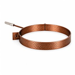 Wall collar with RMCM hammered copper plug Double wall flue