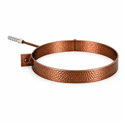 Wall collar with RMCM hammered copper plug Double wall flue