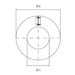Rosette cover KCOFO RUSTY Double wall flue