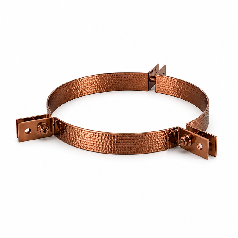 RMCT painted HAMMERED COPPER cable tie Double wall chimney